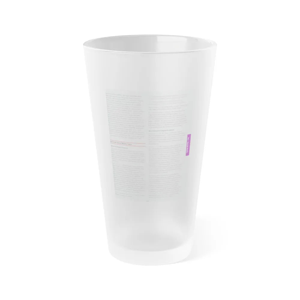The Chicago Gang Book Page 319 - Frosted Pint Glass 16oz-16oz-Frosted-Go Mug Yourself