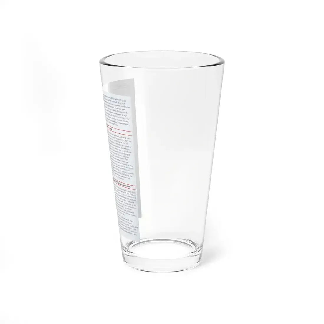 The Chicago Gang Book Page 334 - Pint Glass 16oz - Go Mug Yourself