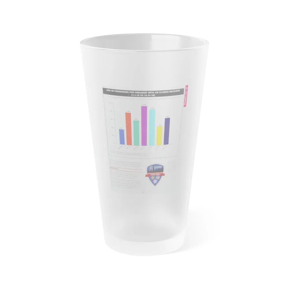 The Chicago Gang Book Page 363 - Frosted Pint Glass 16oz-16oz-Frosted-Go Mug Yourself