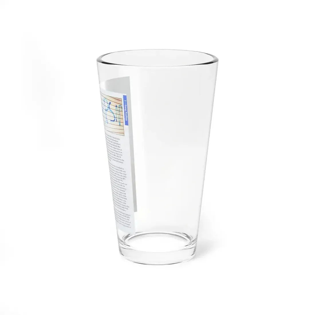 The Chicago Gang Book Page 37 - Black P Stone Nation Identifiers - Pint Glass 16oz - Go Mug Yourself