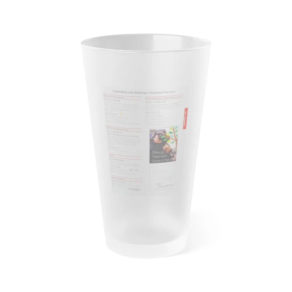 The Chicago Gang Book Page 375 - Frosted Pint Glass 16oz-16oz-Frosted-Go Mug Yourself