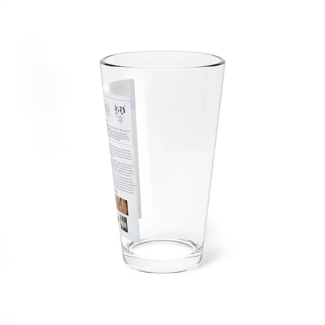 The Chicago Gang Book Page 58 - Gangster Disciples Identifiers - Pint Glass 16oz - Go Mug Yourself