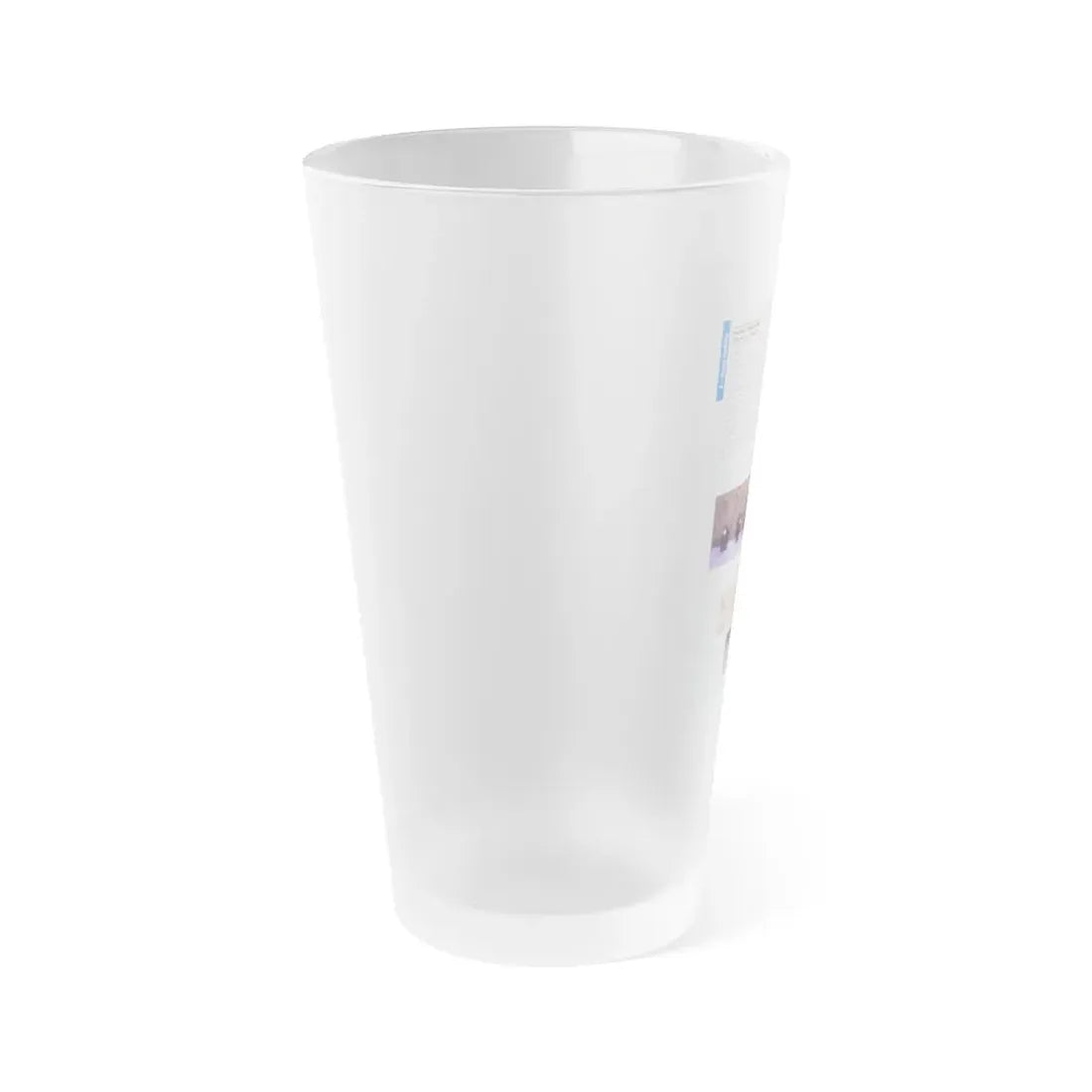 The Chicago Gang Book Page 78 - Insane Unknowns Identifiers - Frosted Pint Glass 16oz - Go Mug Yourself