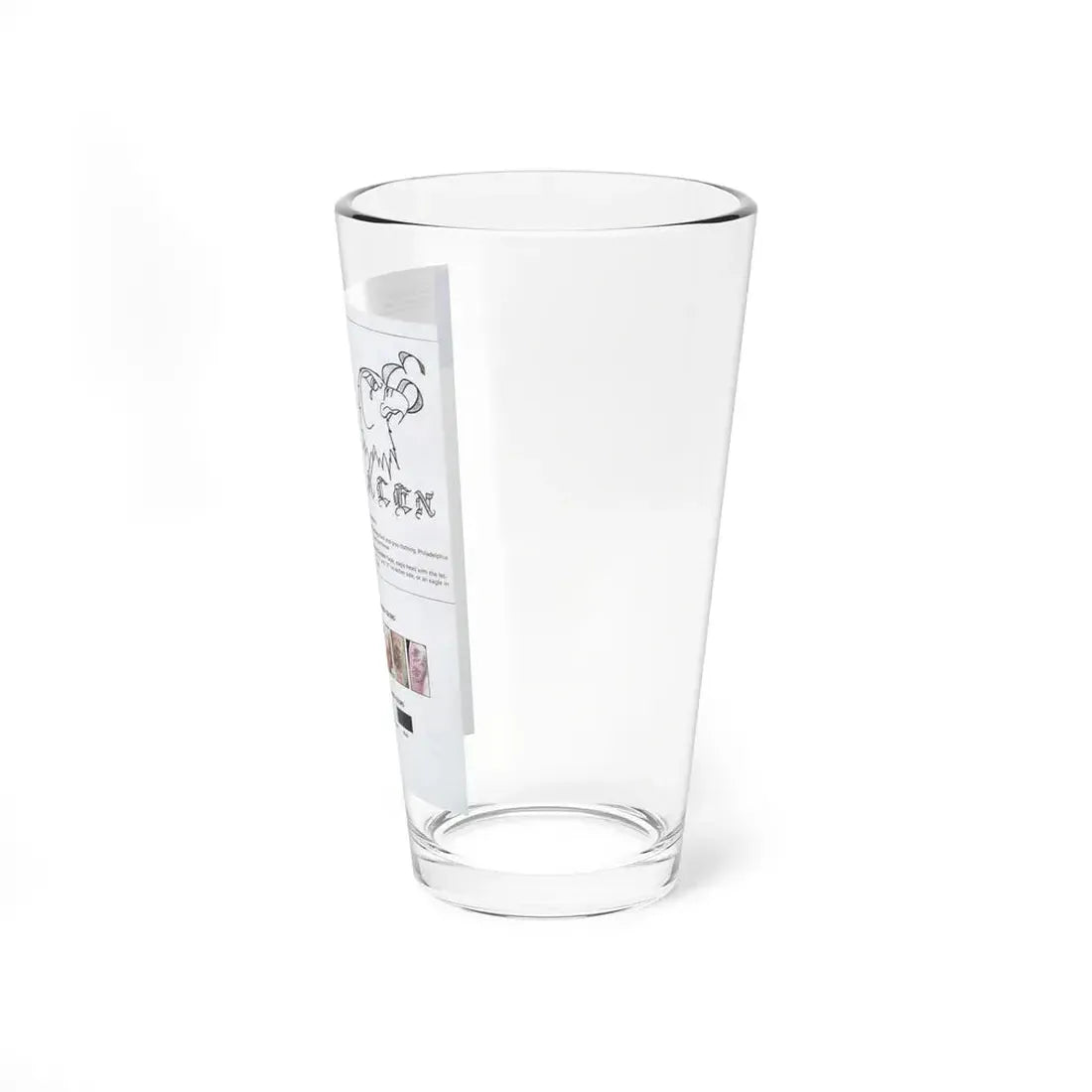 The Chicago Gang Book Page 94 - Latin Eagles Identifiers - Pint Glass 16oz - Go Mug Yourself