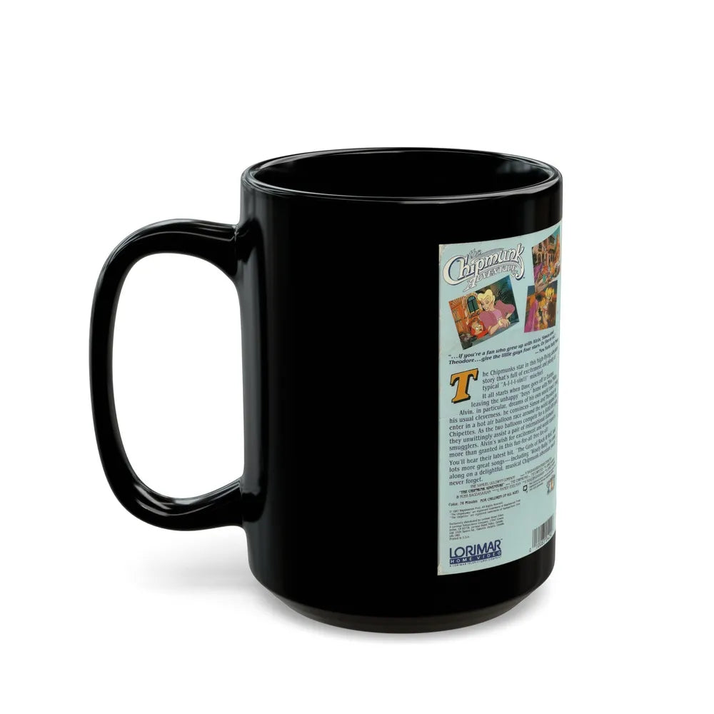 THE CHIPMUNK ADVENTURE (VHS COVER) - Black Coffee Mug-Go Mug Yourself