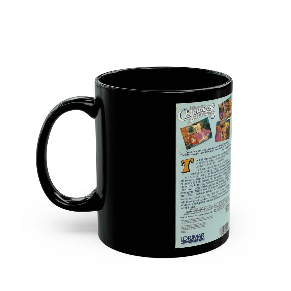 THE CHIPMUNK ADVENTURE (VHS COVER) - Black Coffee Mug-Go Mug Yourself