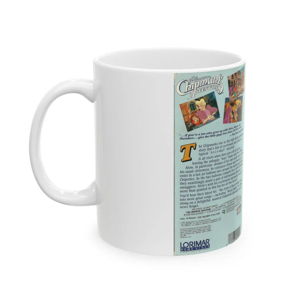 THE CHIPMUNK ADVENTURE (VHS COVER) - White Coffee Mug-Go Mug Yourself