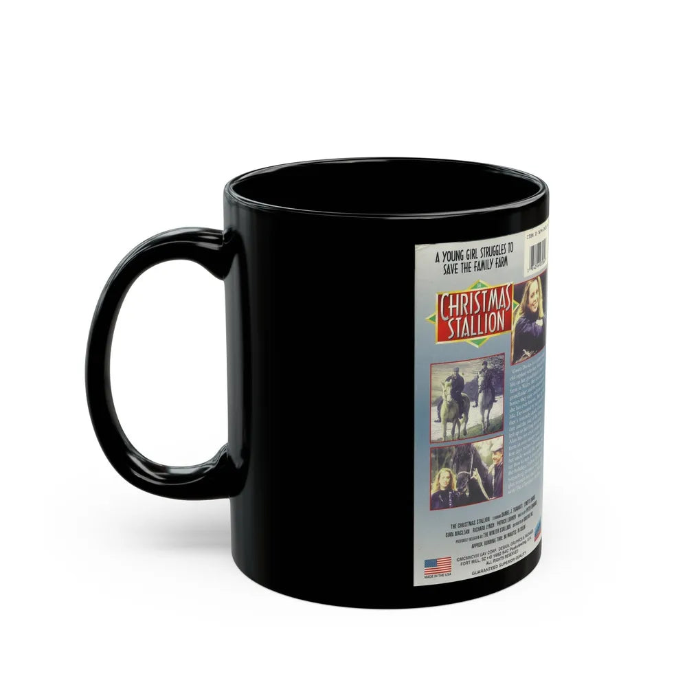 THE CHRISTMAS STALLION (VHS COVER) - Black Coffee Mug-Go Mug Yourself