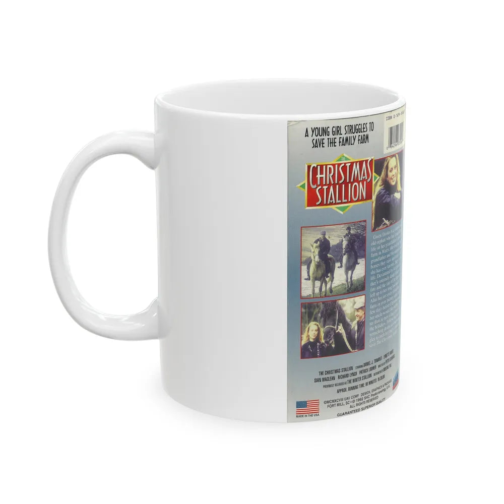 THE CHRISTMAS STALLION (VHS COVER) - White Coffee Mug-Go Mug Yourself