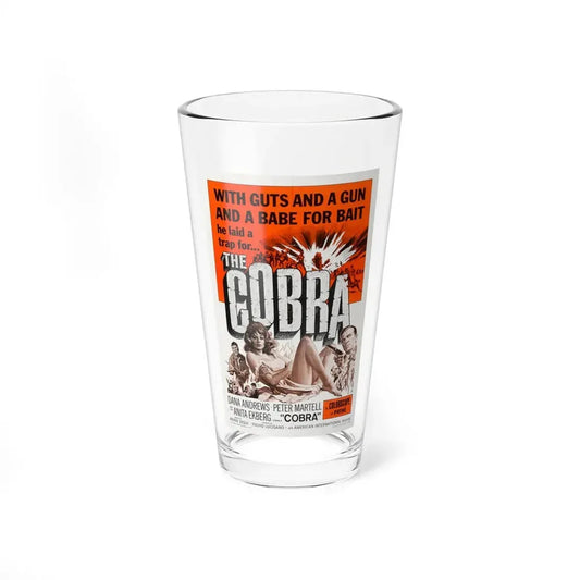 THE COBRA 1986 Movie Poster - Pint Glass 16oz 16oz - Go Mug Yourself