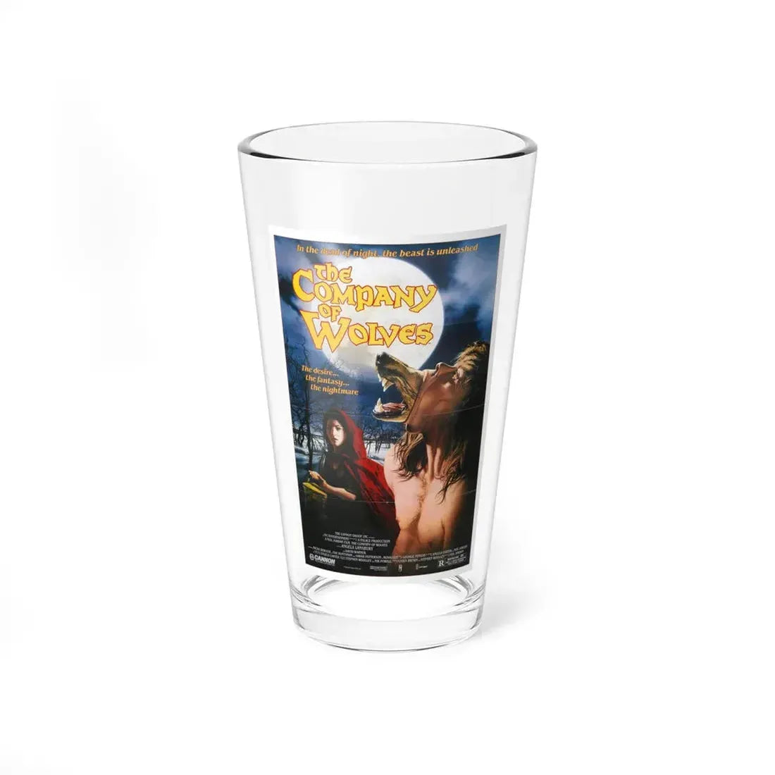 THE COMPANY OF WOLVES (2) 1984 Movie Poster - Pint Glass 16oz 16oz - Go Mug Yourself