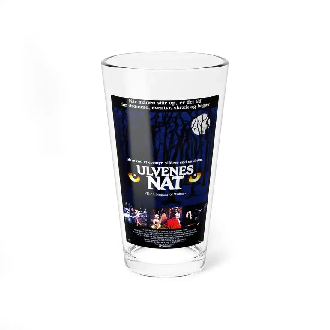 THE COMPANY OF WOLVES (DANISH) 1984 Movie Poster - Pint Glass 16oz 16oz - Go Mug Yourself