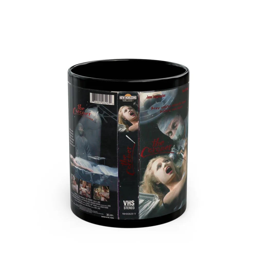 THE CORONER (VHS COVER) - Black Coffee Mug-11oz-Go Mug Yourself