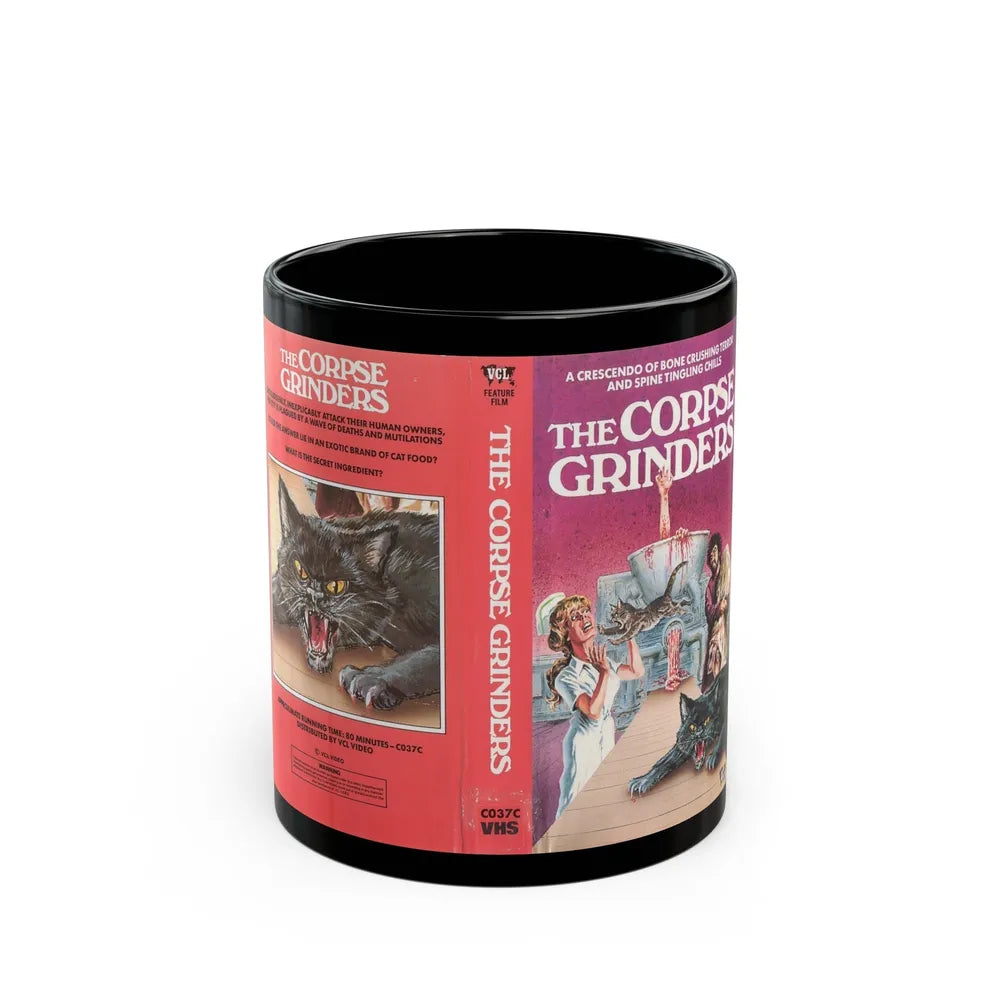 THE CORPSE GRINDERS (VHS COVER) - Black Coffee Mug-11oz-Go Mug Yourself