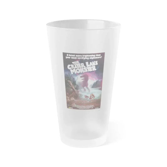 THE CRATER LAKE MONSTER 1977 Movie Poster - Frosted Pint Glass 16oz 16oz Frosted - Go Mug Yourself