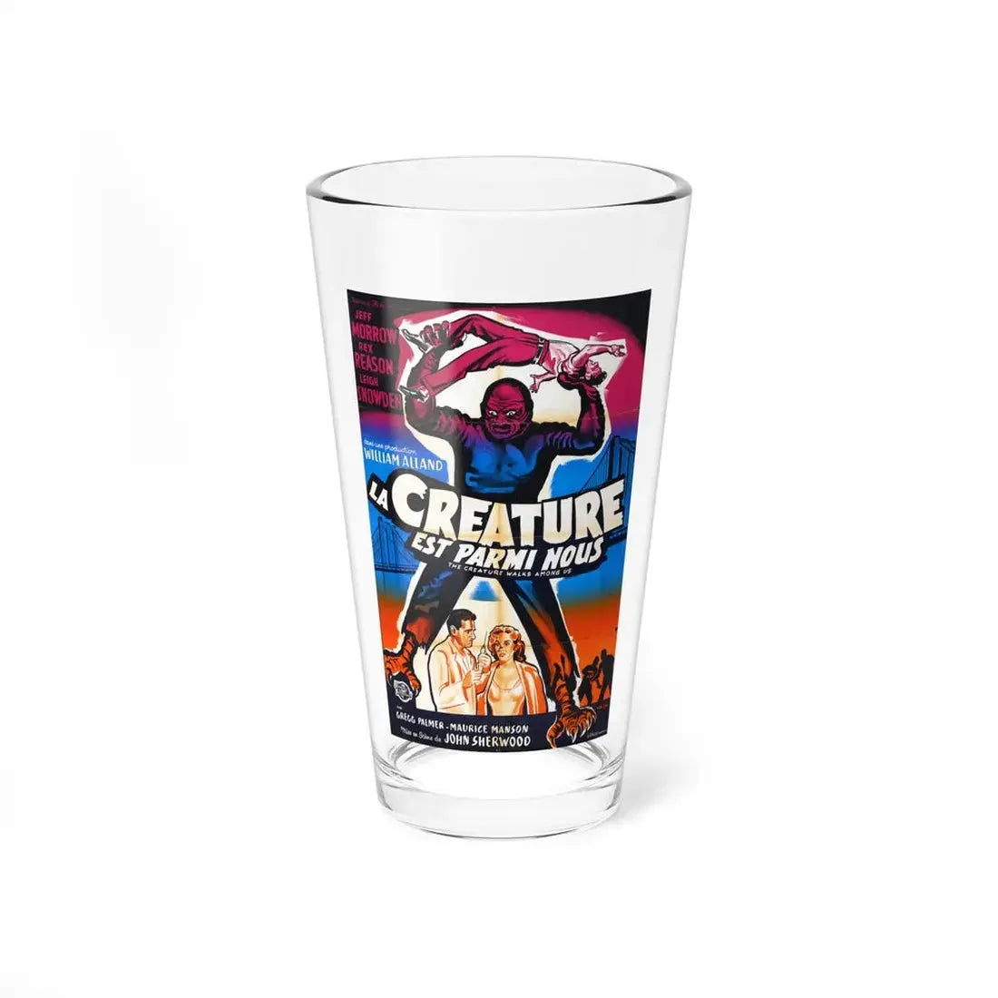 THE CREATURE WALKS AMONG US 1956 Movie Poster - Pint Glass 16oz 16oz - Go Mug Yourself