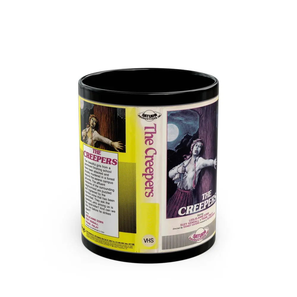 THE CREEPERS (VHS COVER) - Black Coffee Mug-11oz-Go Mug Yourself