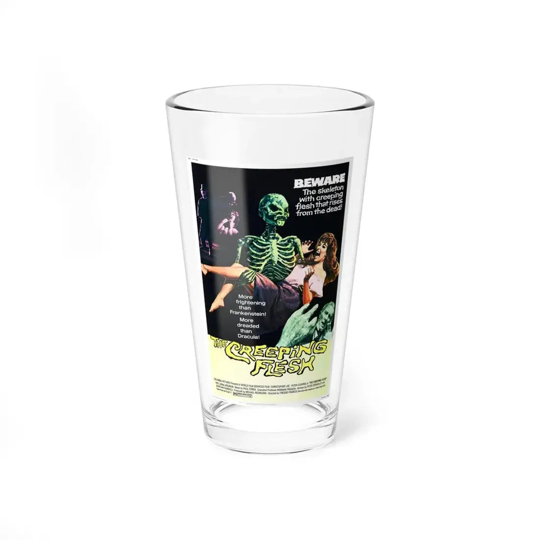 THE CREEPING FLESH 1973 Movie Poster - Pint Glass 16oz 16oz - Go Mug Yourself