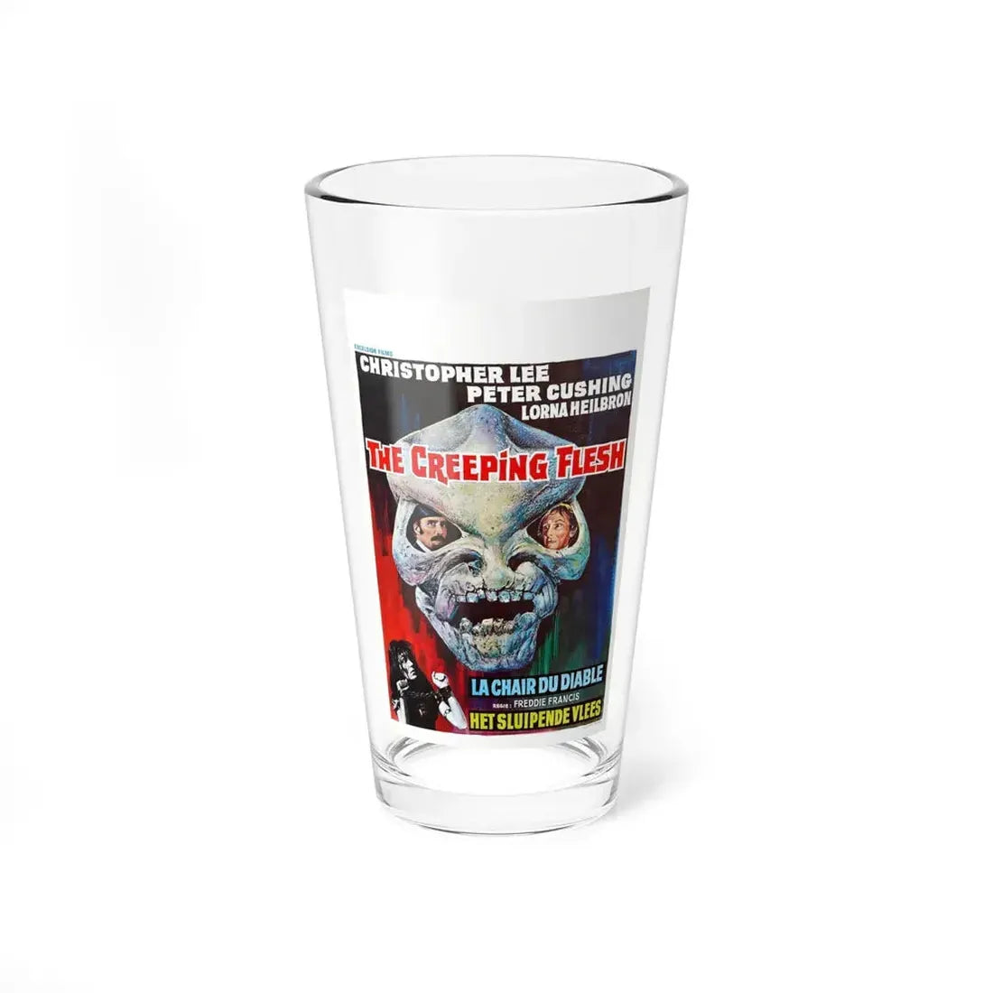 THE CREEPING FLESH (BELGIAN) 1973 Movie Poster - Pint Glass 16oz 16oz - Go Mug Yourself