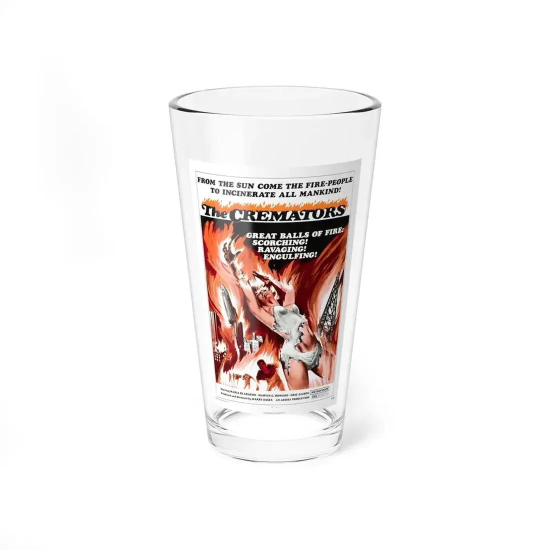 THE CREMATORS 1972 Movie Poster - Pint Glass 16oz 16oz - Go Mug Yourself