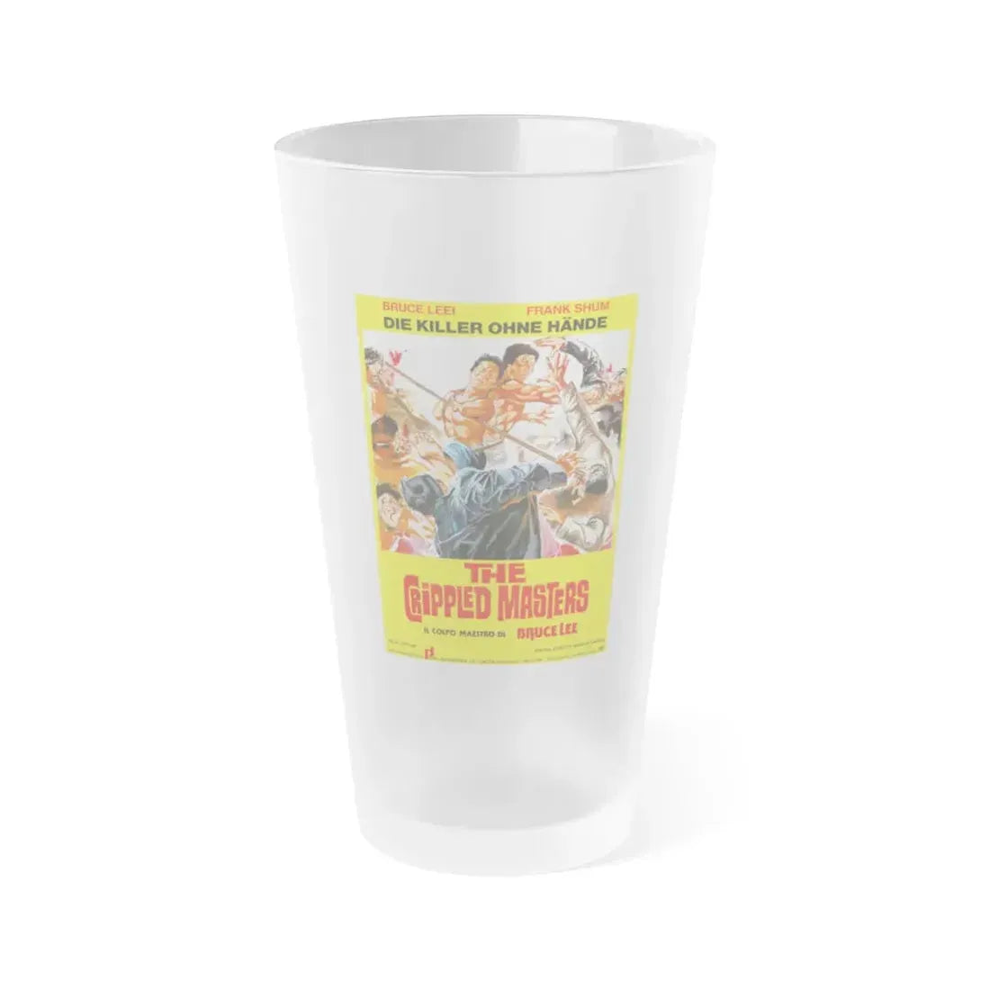THE CRIPPLED MASTERS (GERMAN) 1979 Movie Poster - Frosted Pint Glass 16oz 16oz Frosted - Go Mug Yourself