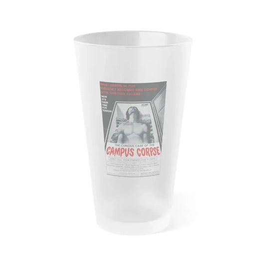 THE CURIOUS CASE OF THE CAMPUS CORPSE 1977 Movie Poster - Frosted Pint Glass 16oz 16oz Frosted - Go Mug Yourself