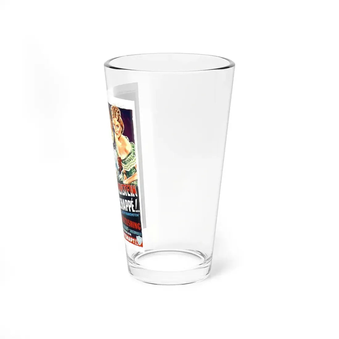 THE CURSE OF FRANKENSTEIN (BELGIAN) 1957 Movie Poster - Pint Glass 16oz - Go Mug Yourself