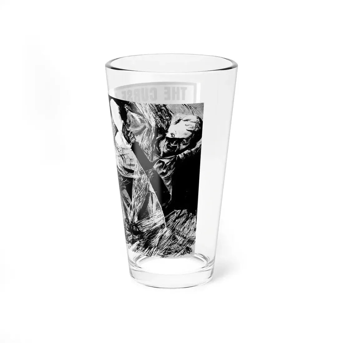 The Curse Of The Jungle Treasure, Real Men, February 1971 (Magazine Illustration) Pint Glass 16oz - Go Mug Yourself