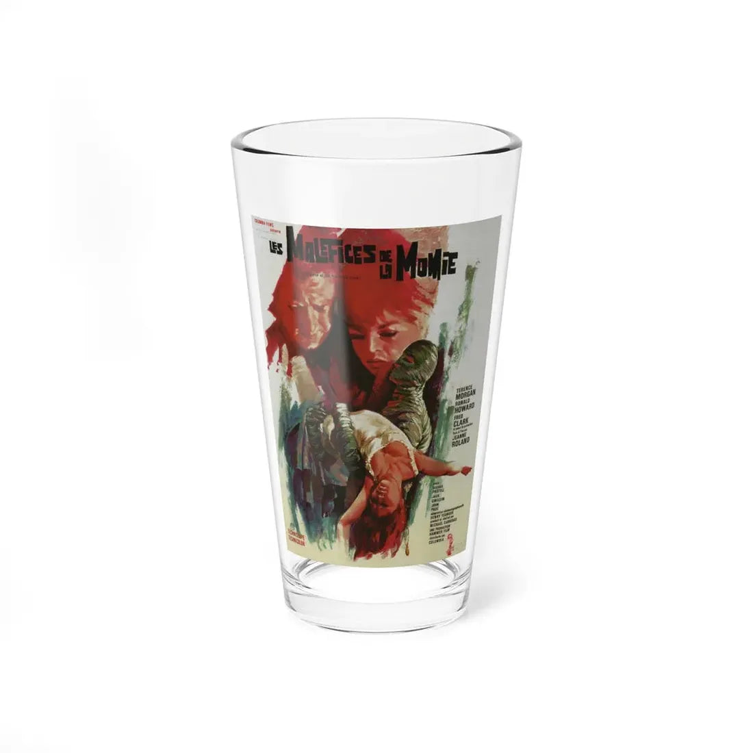 THE CURSE OF THE MUMMY'S TOMB (FRENCH) 1964 Movie Poster - Pint Glass 16oz 16oz - Go Mug Yourself