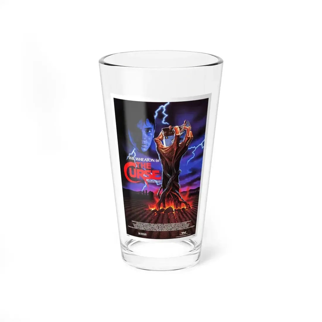THE CURSE (THE FARM) 1987 Movie Poster - Pint Glass 16oz 16oz - Go Mug Yourself