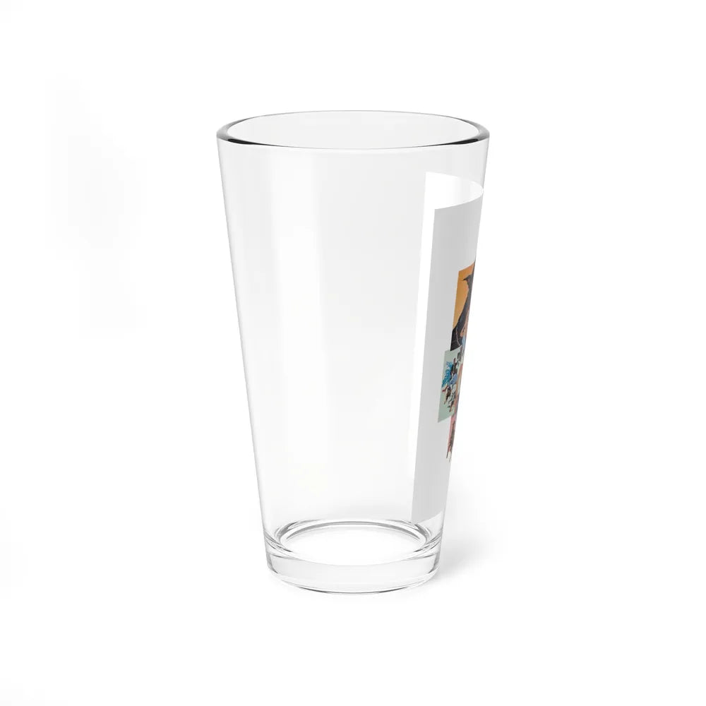 The Daring Dobermans, movie poster illustration (Dimension, 1973) - Pint Glass 16oz - Go Mug Yourself
