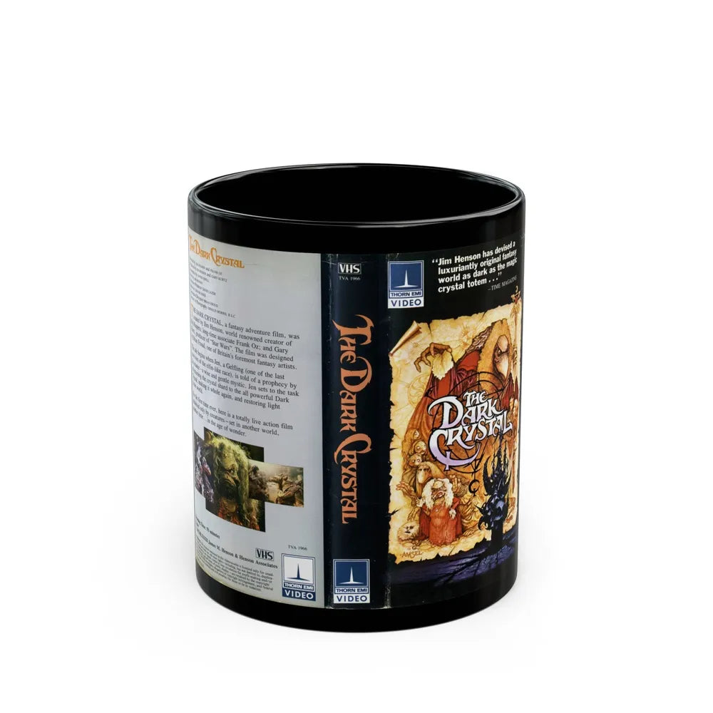 THE DARK CRYSTAL (VHS COVER) - Black Coffee Mug-11oz-Go Mug Yourself