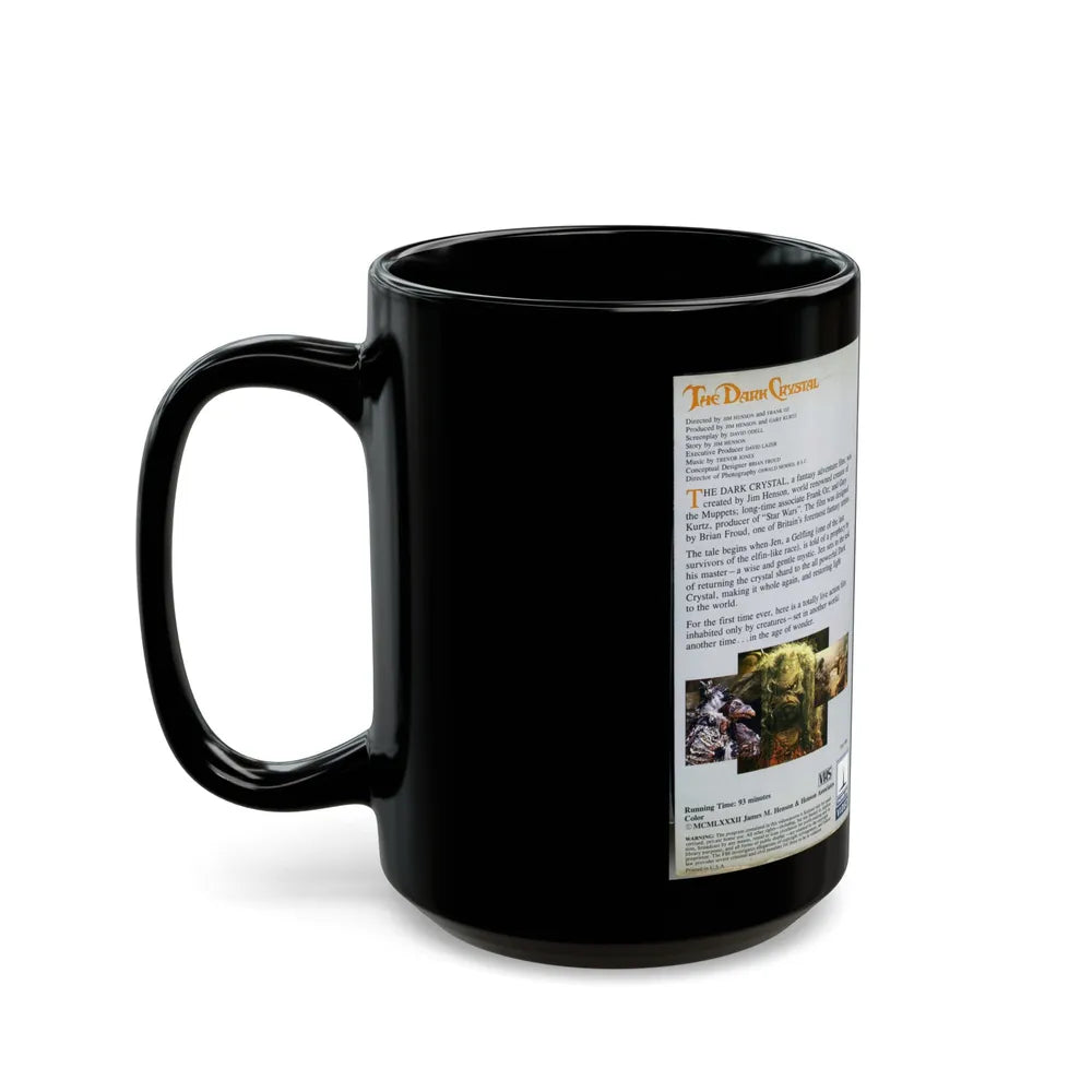 THE DARK CRYSTAL (VHS COVER) - Black Coffee Mug-Go Mug Yourself