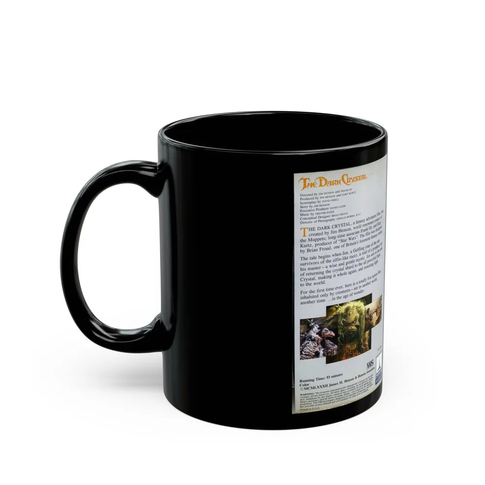 THE DARK CRYSTAL (VHS COVER) - Black Coffee Mug-Go Mug Yourself