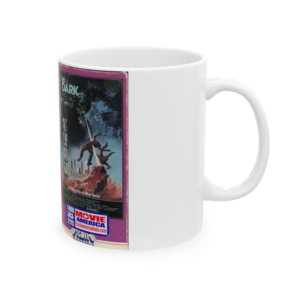 THE DARK (VHS COVER) - White Coffee Mug-Go Mug Yourself