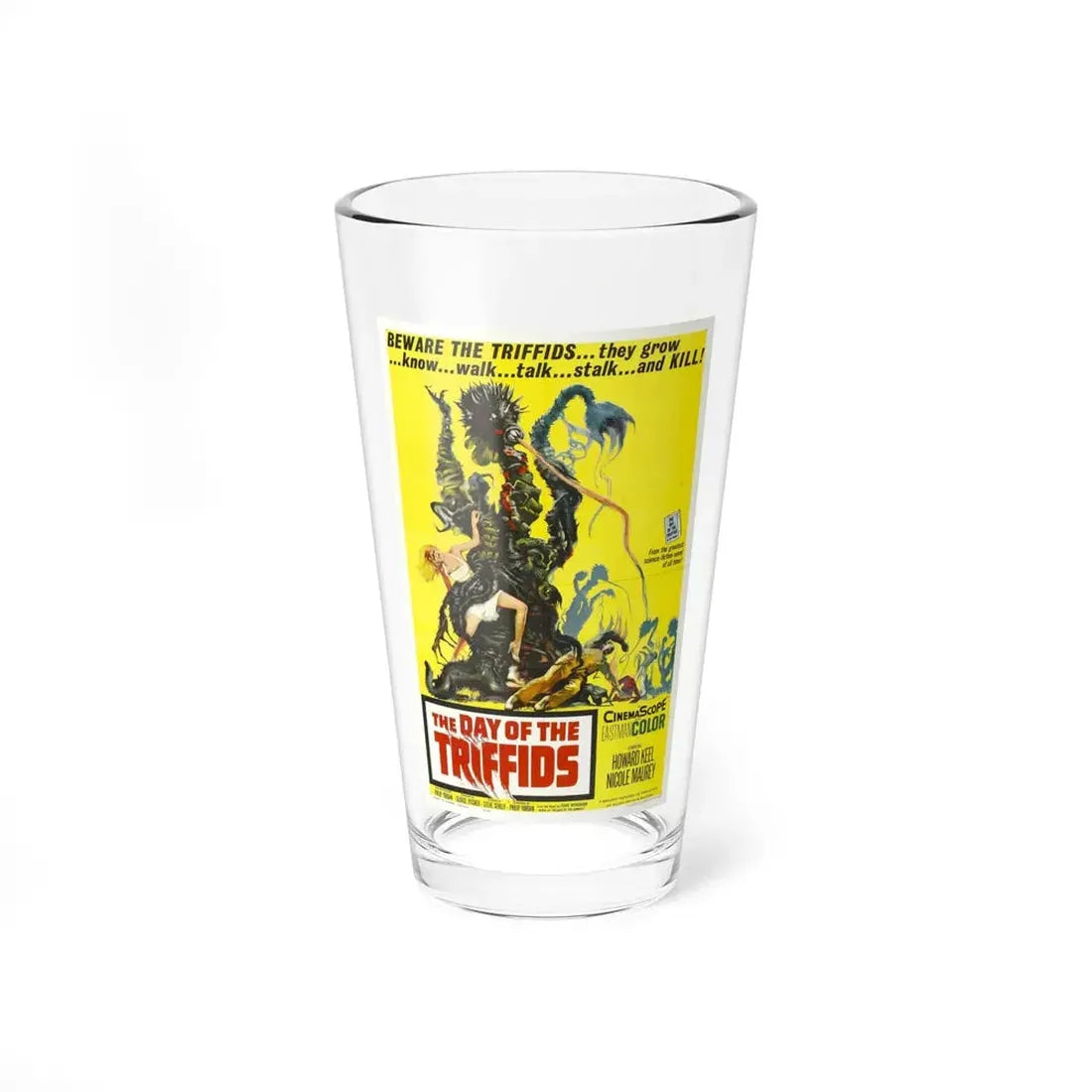 THE DAY OF THE TRIFFIDS 1963 Movie Poster - Pint Glass 16oz 16oz - Go Mug Yourself