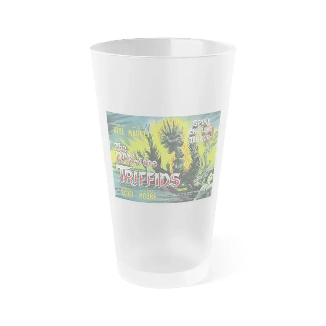 THE DAY OF THE TRIFFIDS (2) 1963 Movie Poster - Frosted Pint Glass 16oz 16oz Frosted - Go Mug Yourself