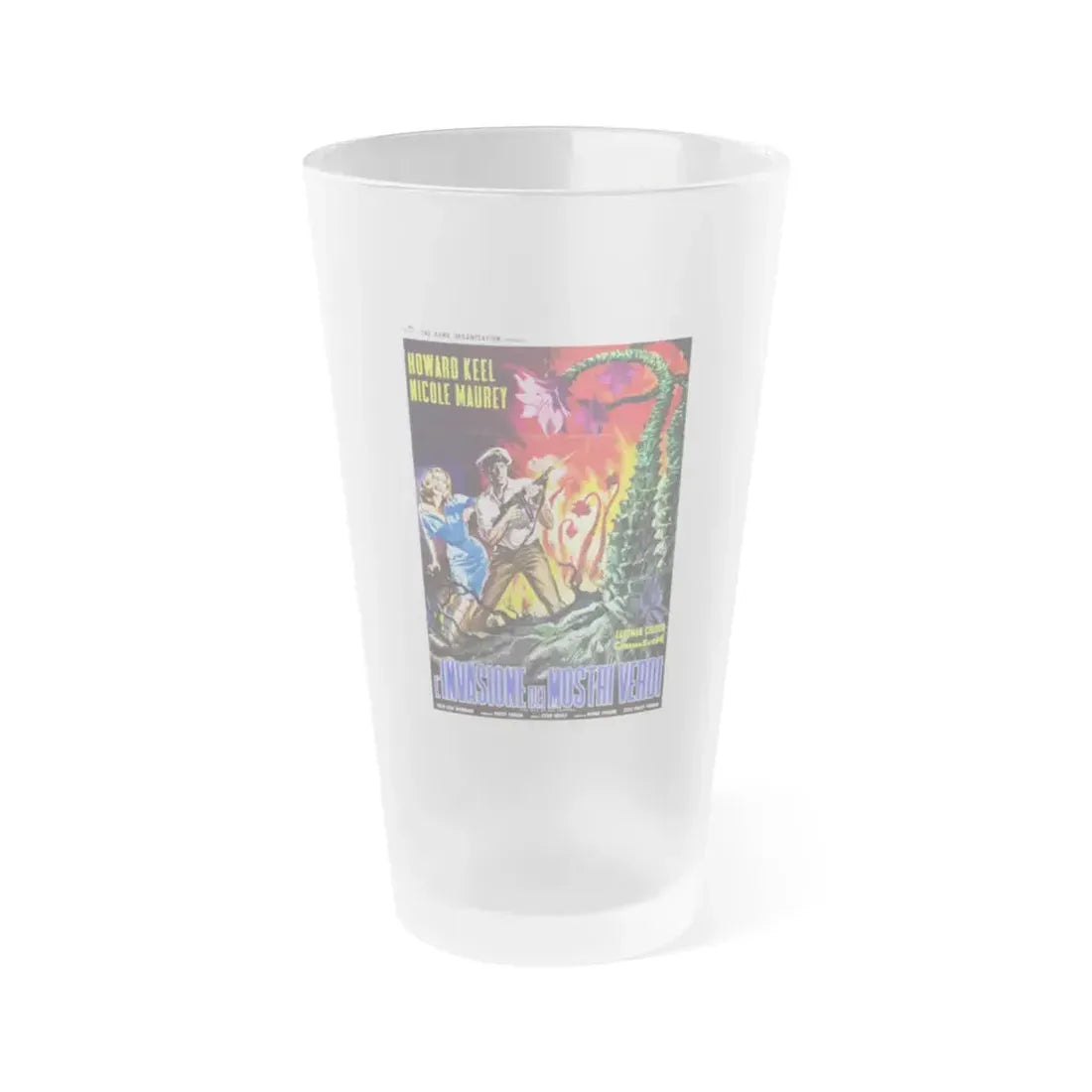 THE DAY OF THE TRIFFIDS (ITALIAN) 1963 Movie Poster - Frosted Pint Glass 16oz 16oz Frosted - Go Mug Yourself