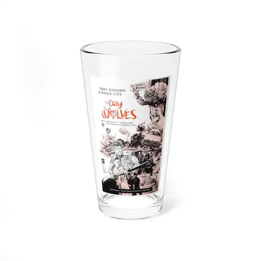THE DAY OF THE WOLVES 1971 Movie Poster - Pint Glass 16oz 16oz - Go Mug Yourself
