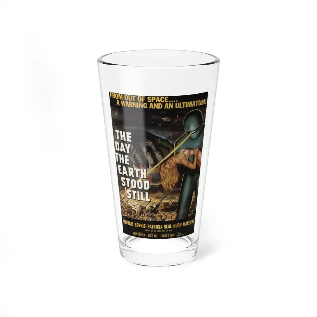 THE DAY THE EARTH STOOD STILL 1951 Movie Poster - Pint Glass 16oz 16oz - Go Mug Yourself