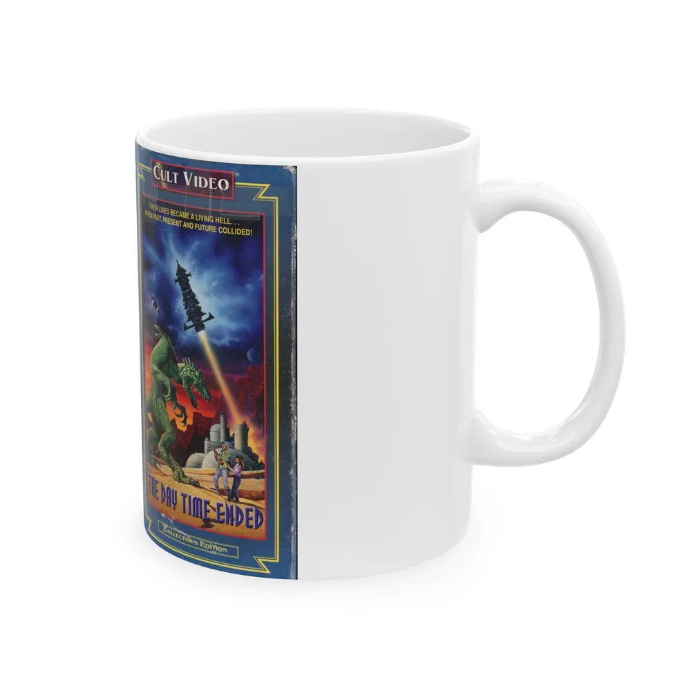 THE DAY TIME ENDED (VHS COVER) - White Coffee Mug-Go Mug Yourself