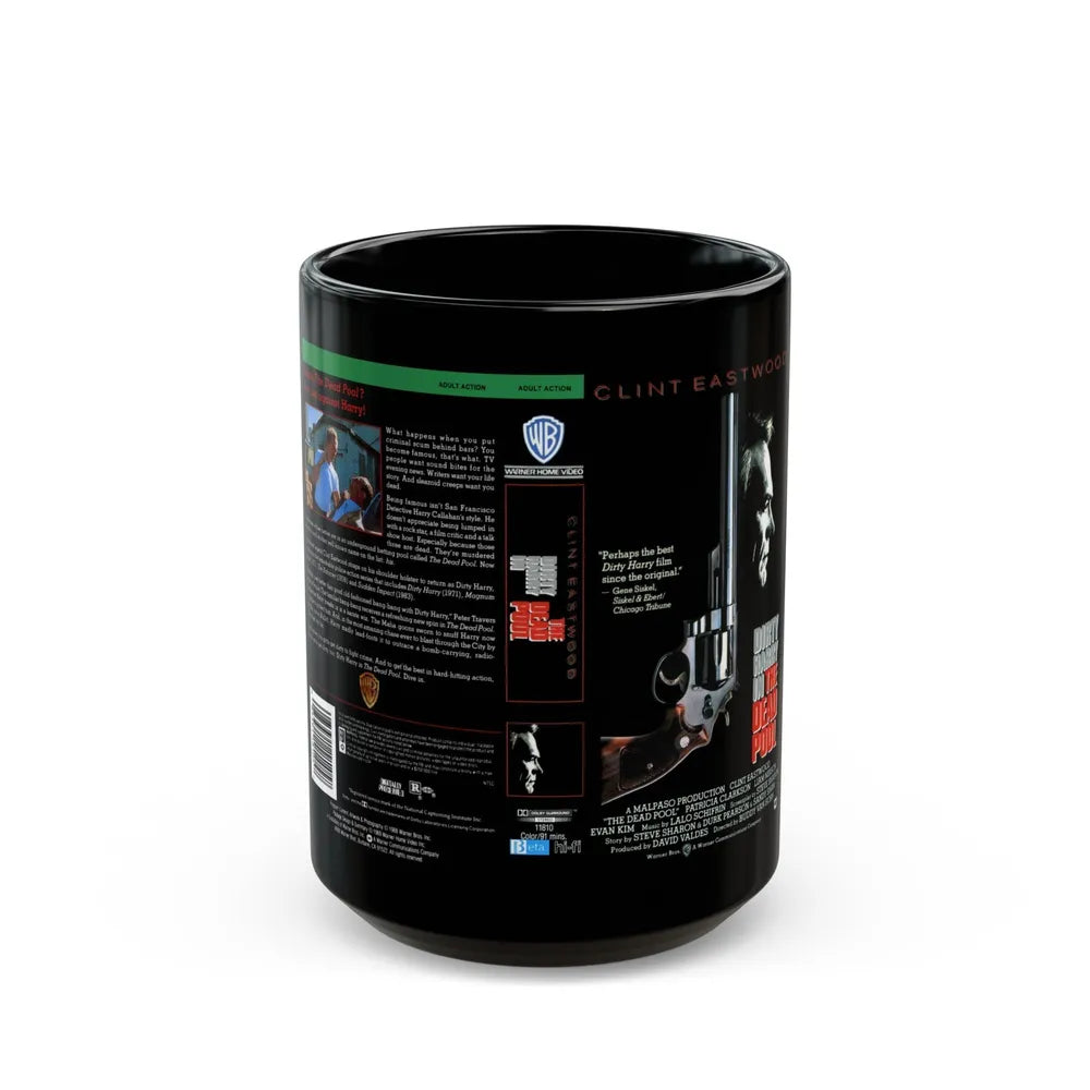 THE DEAD POOL (VHS COVER) - Black Coffee Mug-15oz-Go Mug Yourself