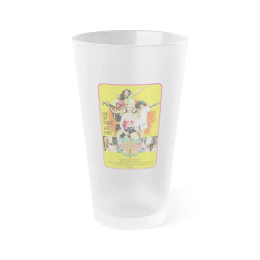THE DEADLY ANGELS 1977 Movie Poster - Frosted Pint Glass 16oz 16oz Frosted - Go Mug Yourself