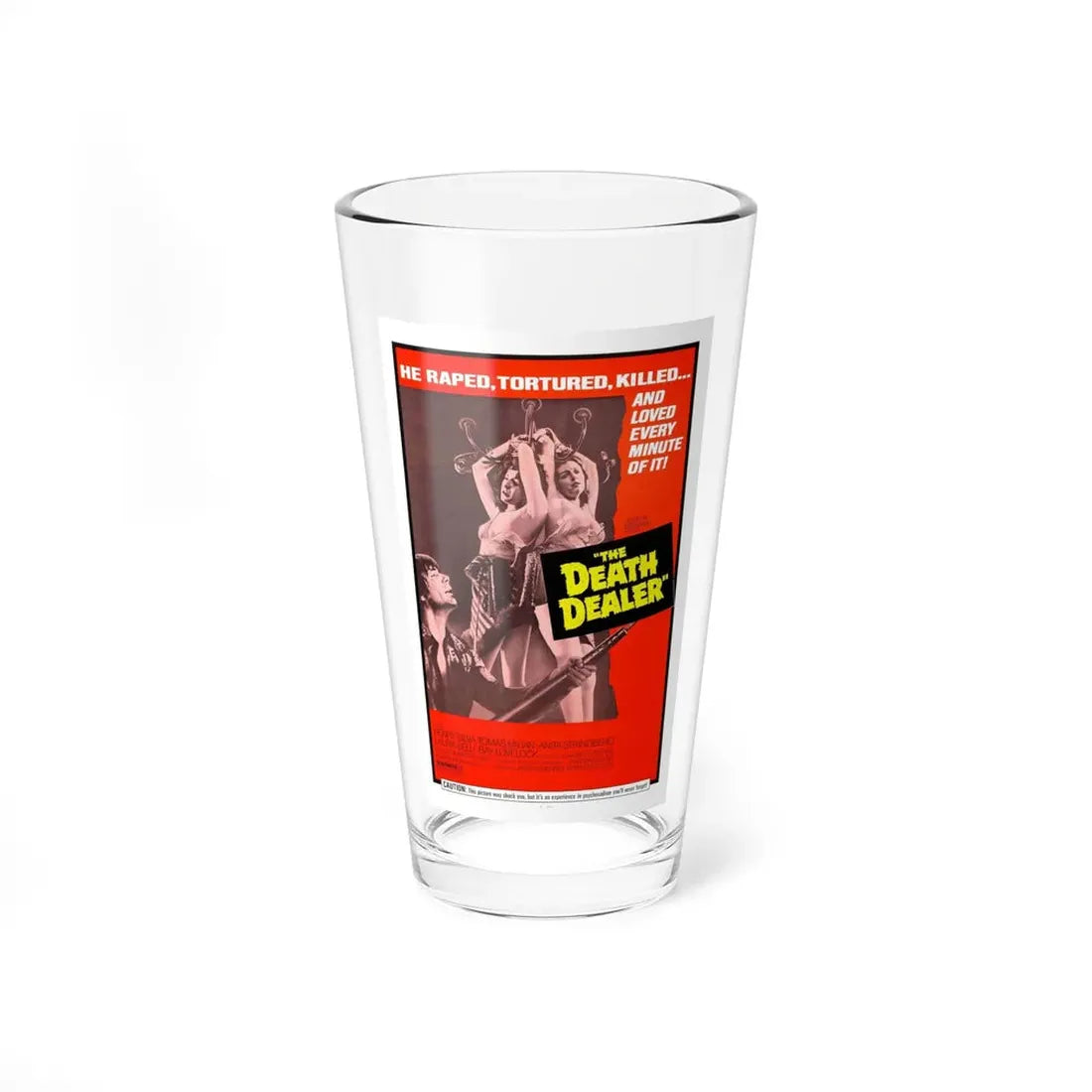 THE DEATH DEALER (ALMOST HUMAN) 1974 Movie Poster - Pint Glass 16oz 16oz - Go Mug Yourself