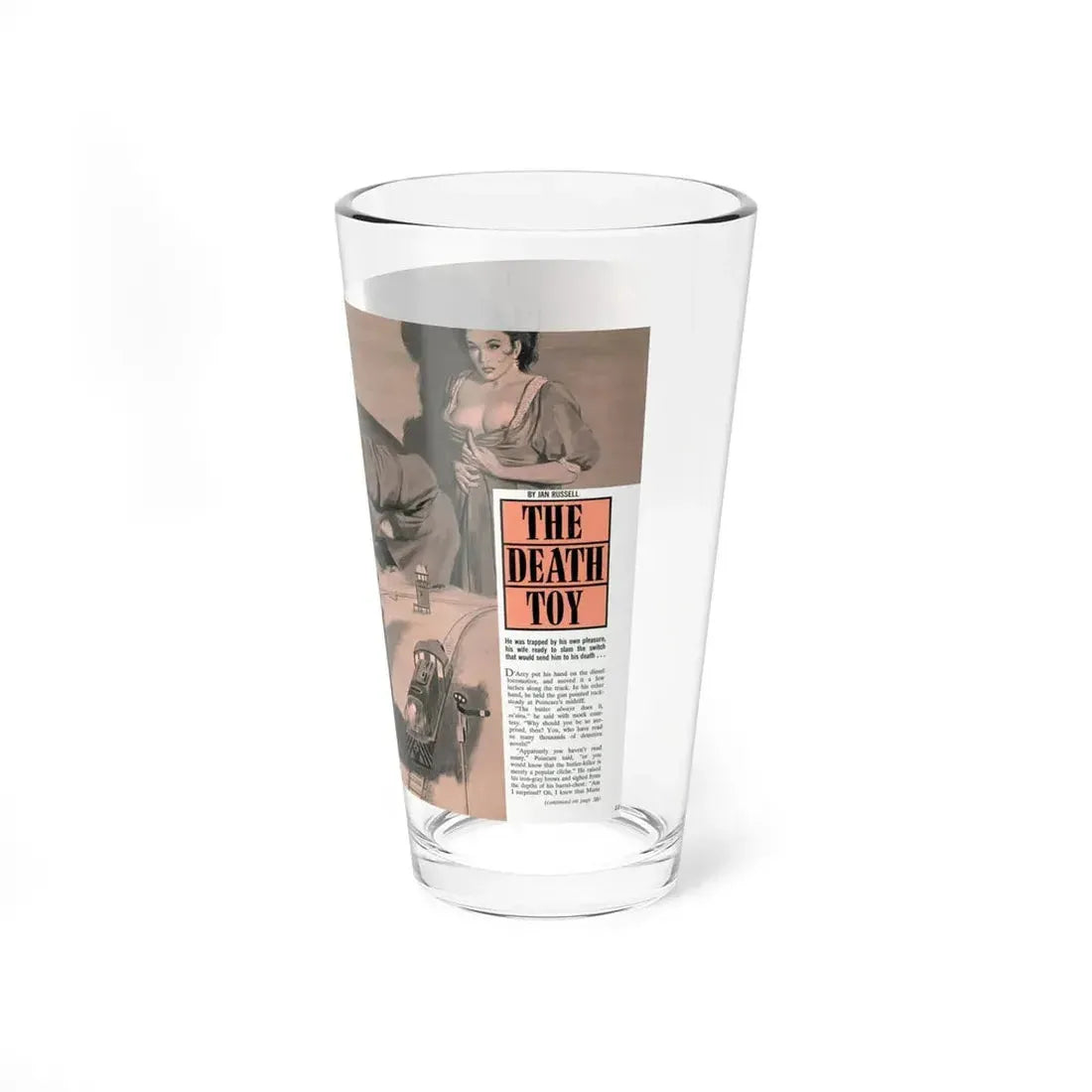 The Death Toy, Doll's & Doll's, Part 2, November 1968 (Magazine Illustration) Pint Glass 16oz - Go Mug Yourself