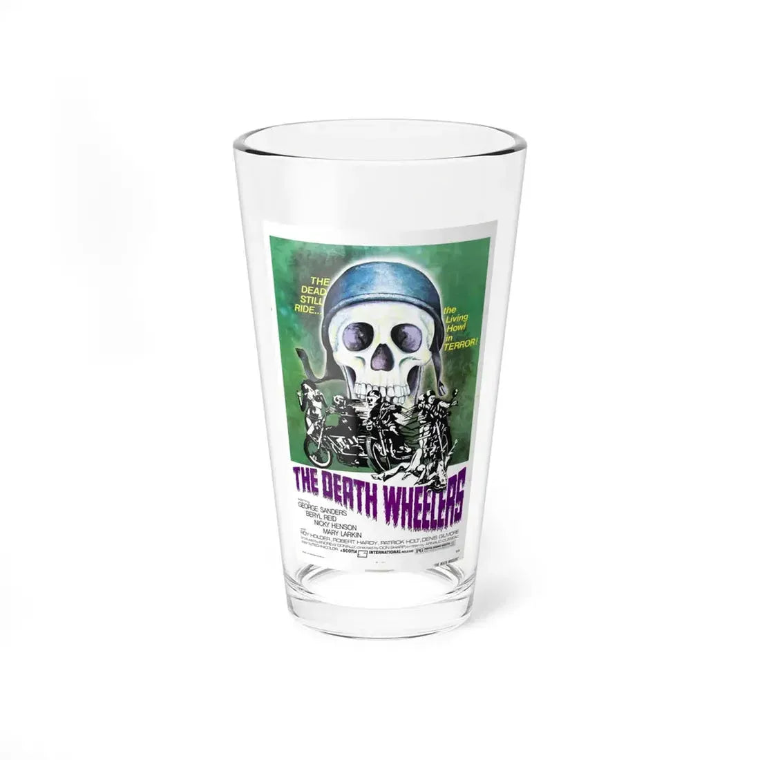 THE DEATH WHEELERS 1973 Movie Poster - Pint Glass 16oz 16oz - Go Mug Yourself