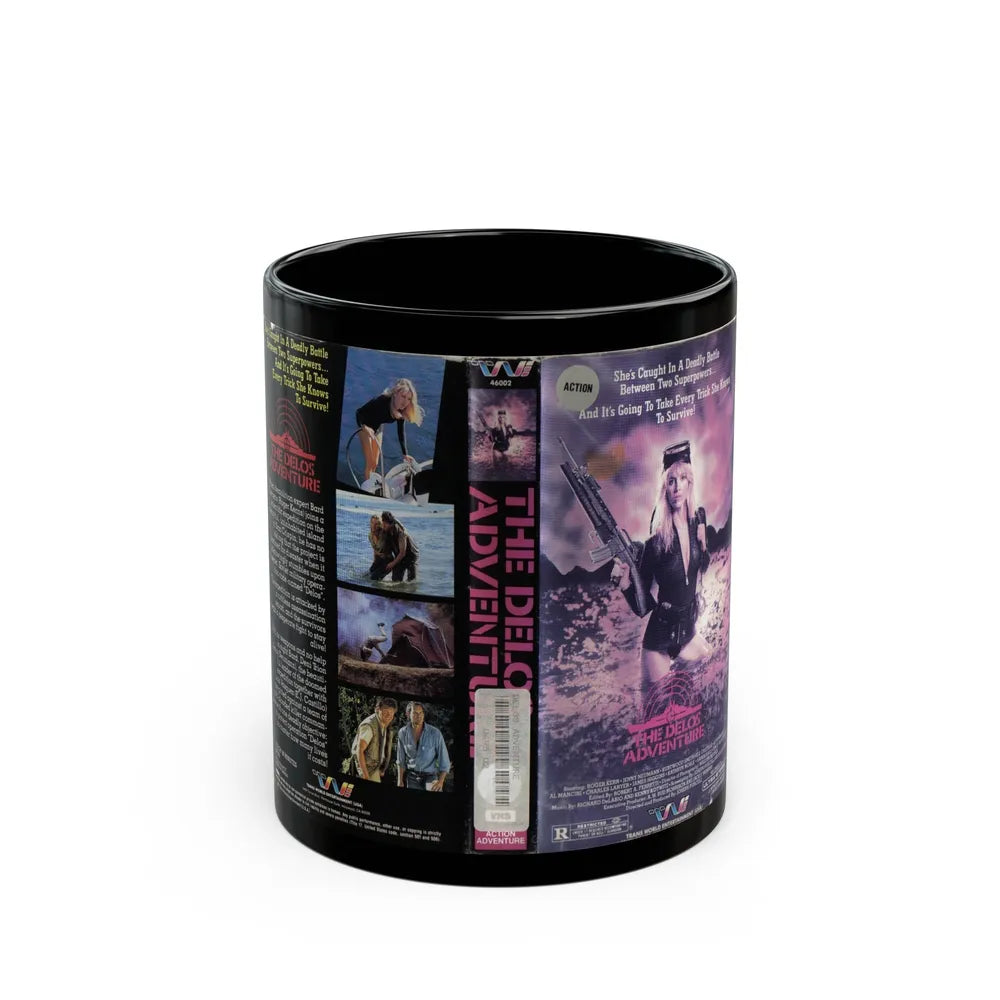 THE DELOS ADVENTURE (VHS COVER) - Black Coffee Mug-11oz-Go Mug Yourself