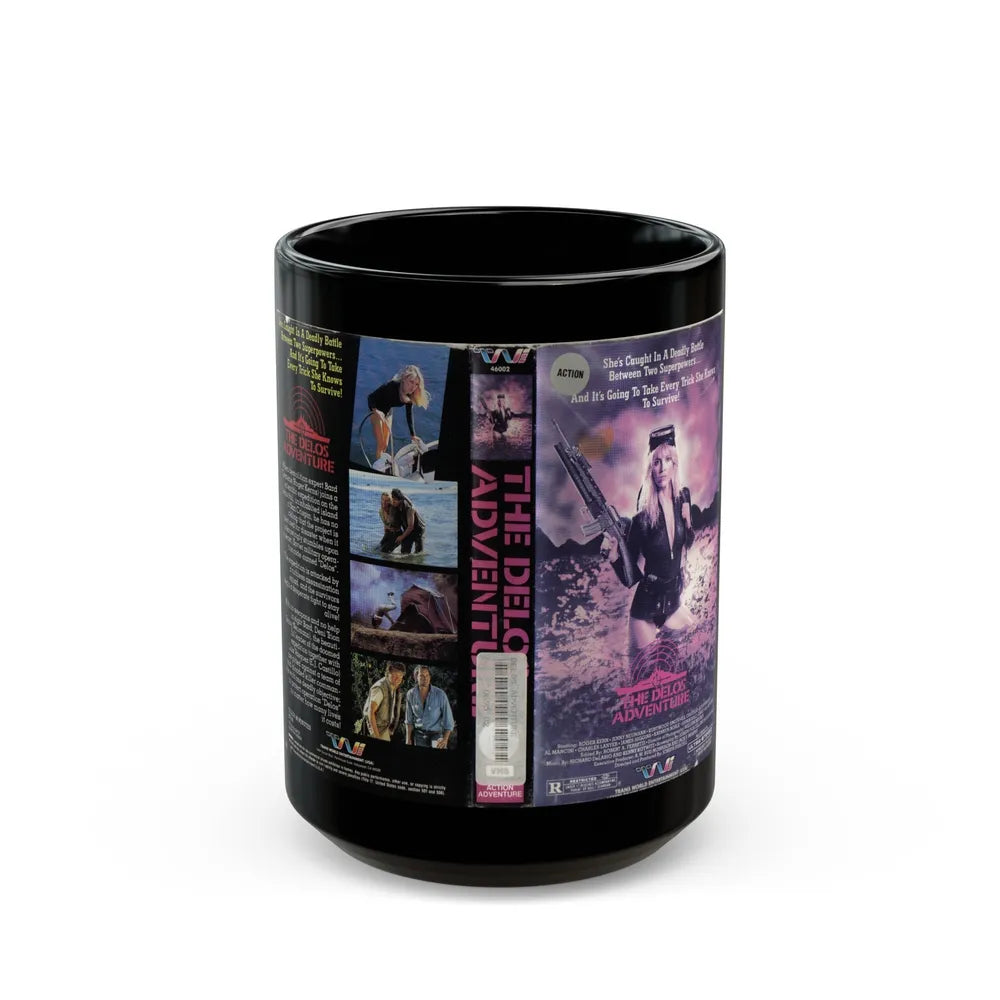 THE DELOS ADVENTURE (VHS COVER) - Black Coffee Mug-15oz-Go Mug Yourself