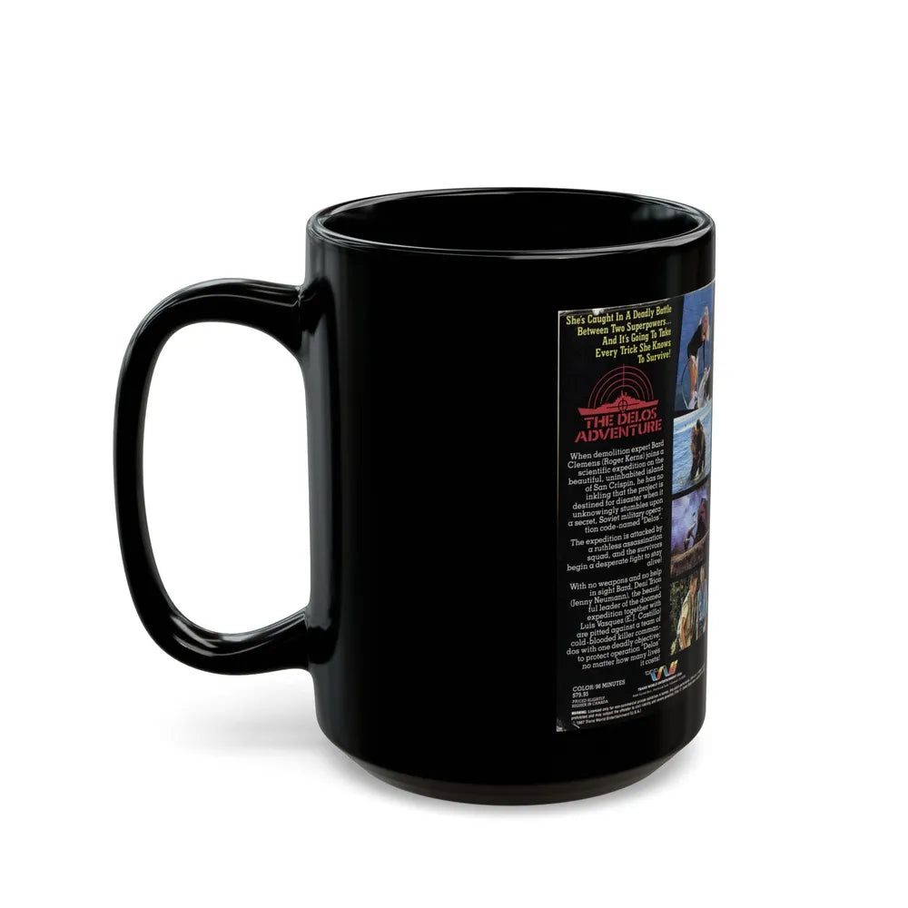 THE DELOS ADVENTURE (VHS COVER) - Black Coffee Mug-Go Mug Yourself
