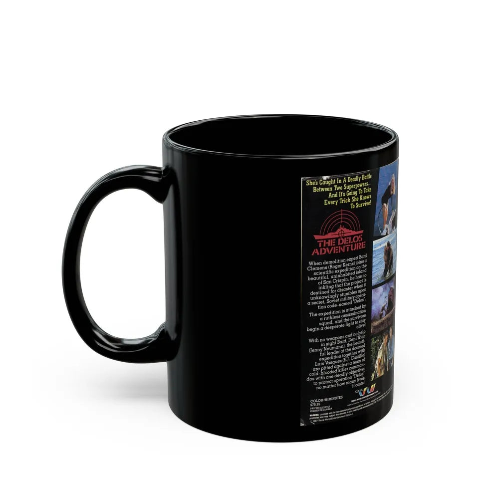 THE DELOS ADVENTURE (VHS COVER) - Black Coffee Mug-Go Mug Yourself